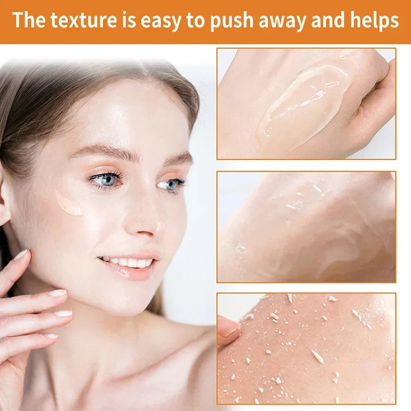 50g Orange Exfoliating Gel For Facial Body Gentle Orange Facial Scrub Body Cleansing Gel Dead Skin Remover Scrub Skin Cleaning Beauty Trend Shop