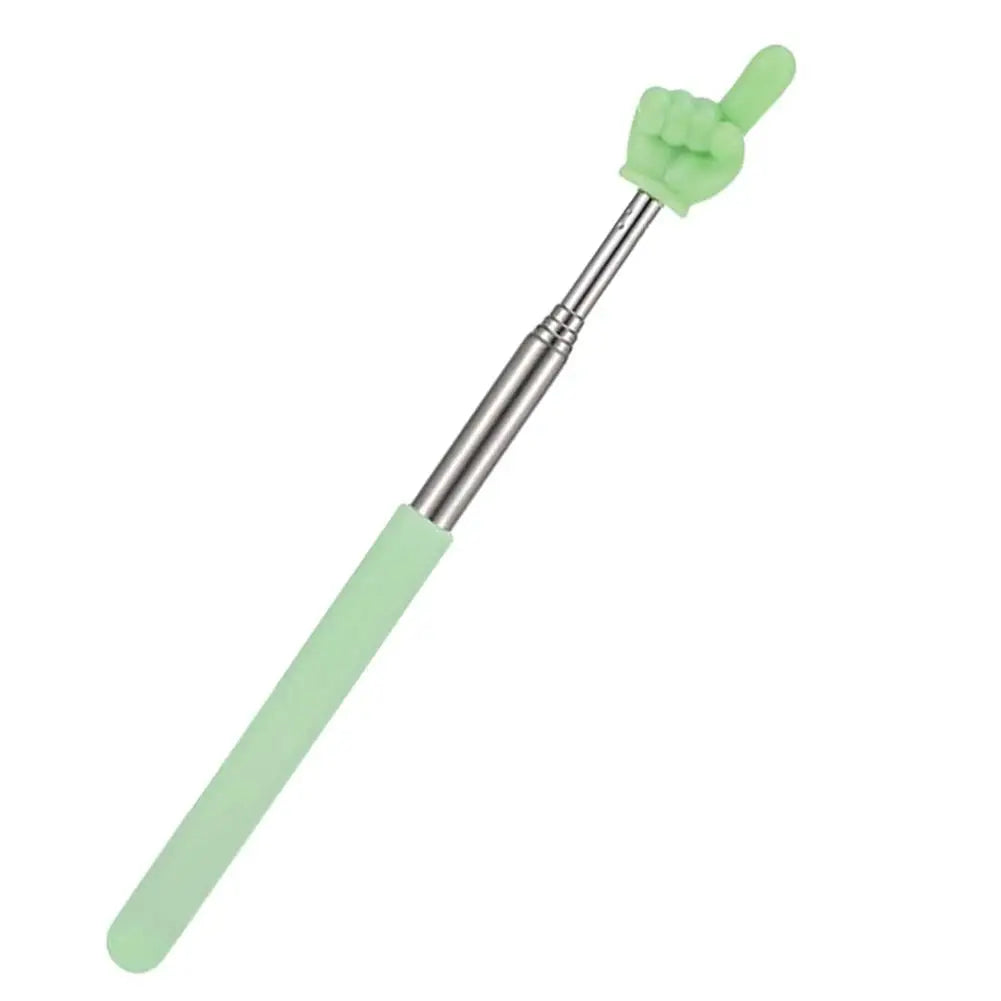 Steel Teaching Pointer Telescopic Rod Finger Design Teaching Stick Finger Reading Sticks Tools School Office Supplies Beauty World Shop