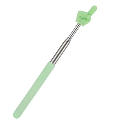 Steel Teaching Pointer Telescopic Rod Finger Design Teaching Stick Finger Reading Sticks Tools School Office Supplies Beauty World Shop