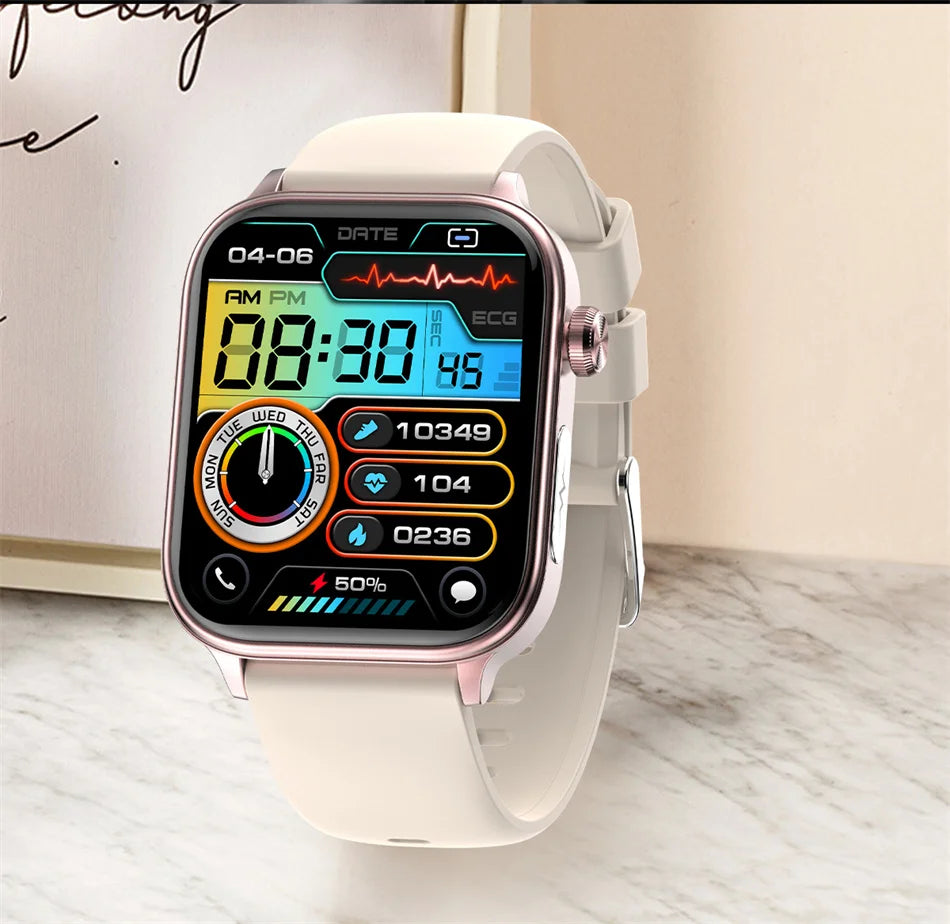 2025 New 24-Hour Health Monitoring Smart Watch Men Uric Acid Blood Lipids Heart Rate Bluetooth Call Smartwatch Women Beauty World Shop