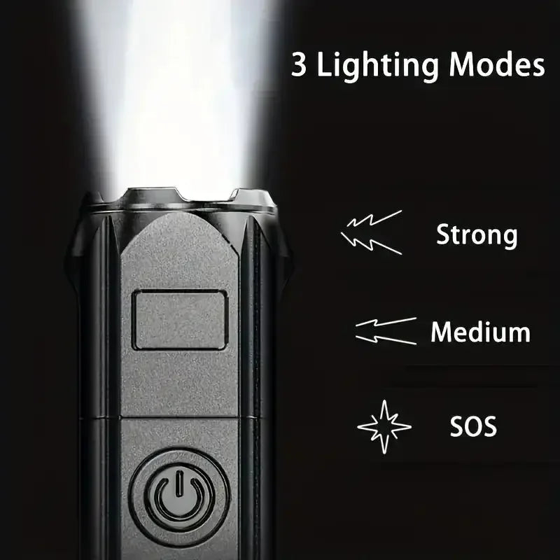 Powerful LED Flashlight Rechargeable USB Waterproof Zoom Fishing Hunting Camping 100,00 Lumen Tactical Flashlight LED Torch Beauty World Shop