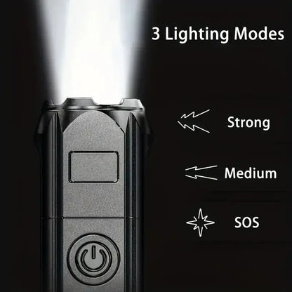 Powerful LED Flashlight Rechargeable USB Waterproof Zoom Fishing Hunting Camping 100,00 Lumen Tactical Flashlight LED Torch Beauty World Shop