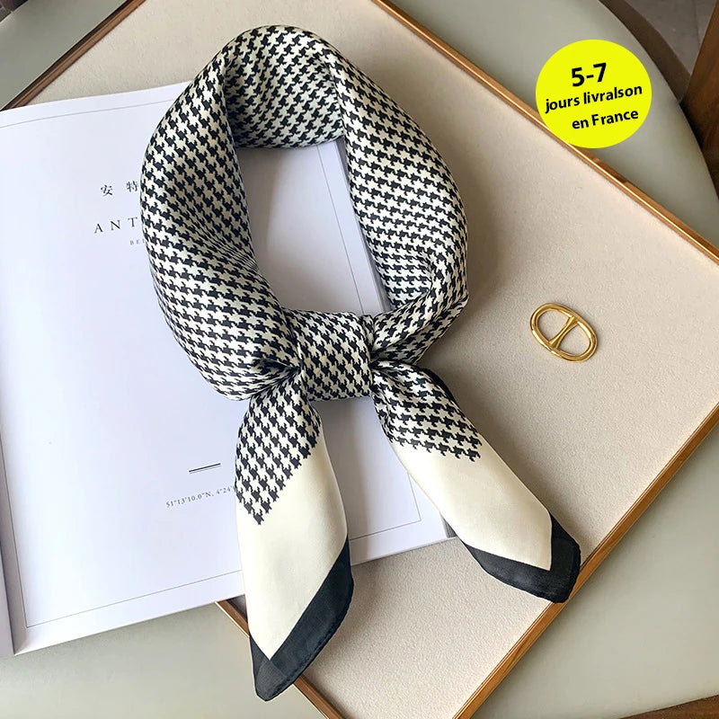 Fashion Scarves for Women Shawl Print Silk Satin Hijab Scarf Female Bandana 70*70cm Luxury Brand Square Shawls Scarfs For Ladies Beauty World Shop