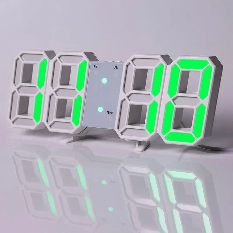 Digital Wall Clock Desk Watches Electronic Alarm Modern Home Decoration for Bedroom Decor Interior Led Table Clocks Living Room Beauty World Shop