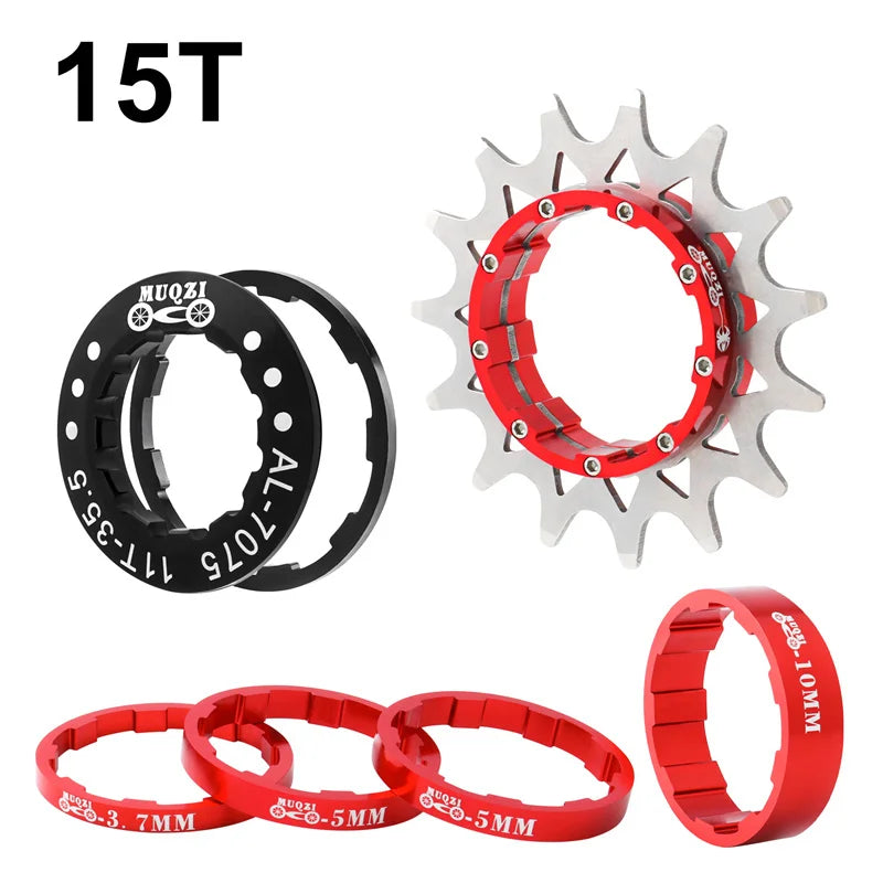 MUQZI Single Speed Cassette Cog 12T 13T 14T 15T 16T 17T 18T 19T 20T 21T 22T Bike Cassette Conversion Kit Beauty World Shop