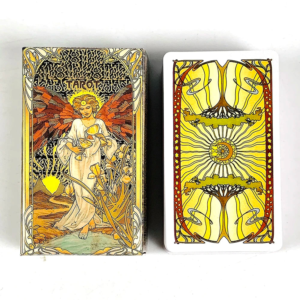 Tarot Card A 78 Cards Deck Classic Occult Divination Cards Game For Beginners,Ideal for Divination, Meditation & Gift Beauty World Shop