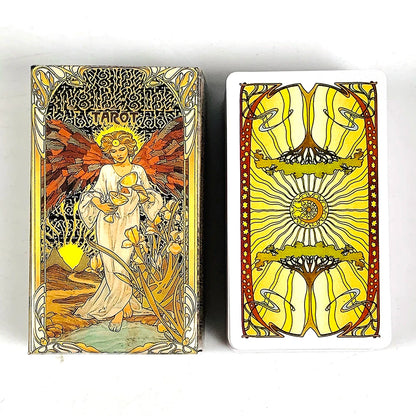 Tarot Card A 78 Cards Deck Classic Occult Divination Cards Game For Beginners,Ideal for Divination, Meditation & Gift Beauty World Shop