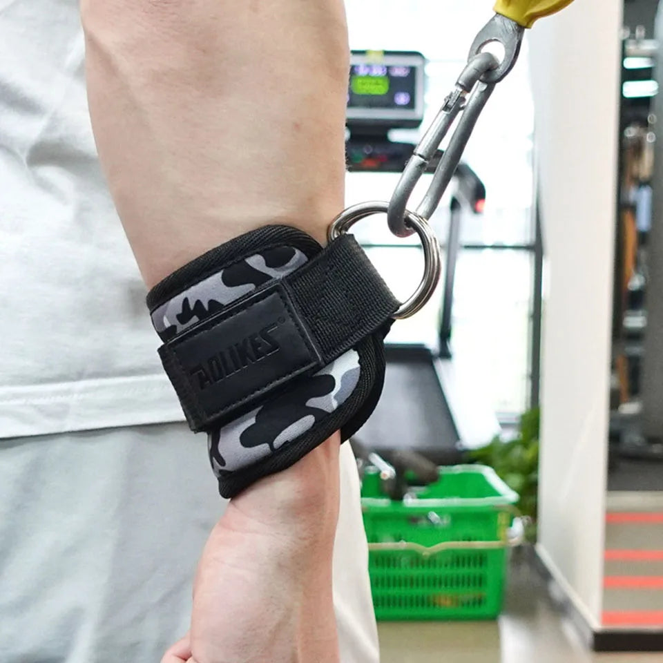 AOLIKES Adjustable Padded Ankle Wrist Cuffs Padded Straps D-Ring Glute Kickback for Cable Machine, Ideal for Glutes Exercises Beauty World Shop