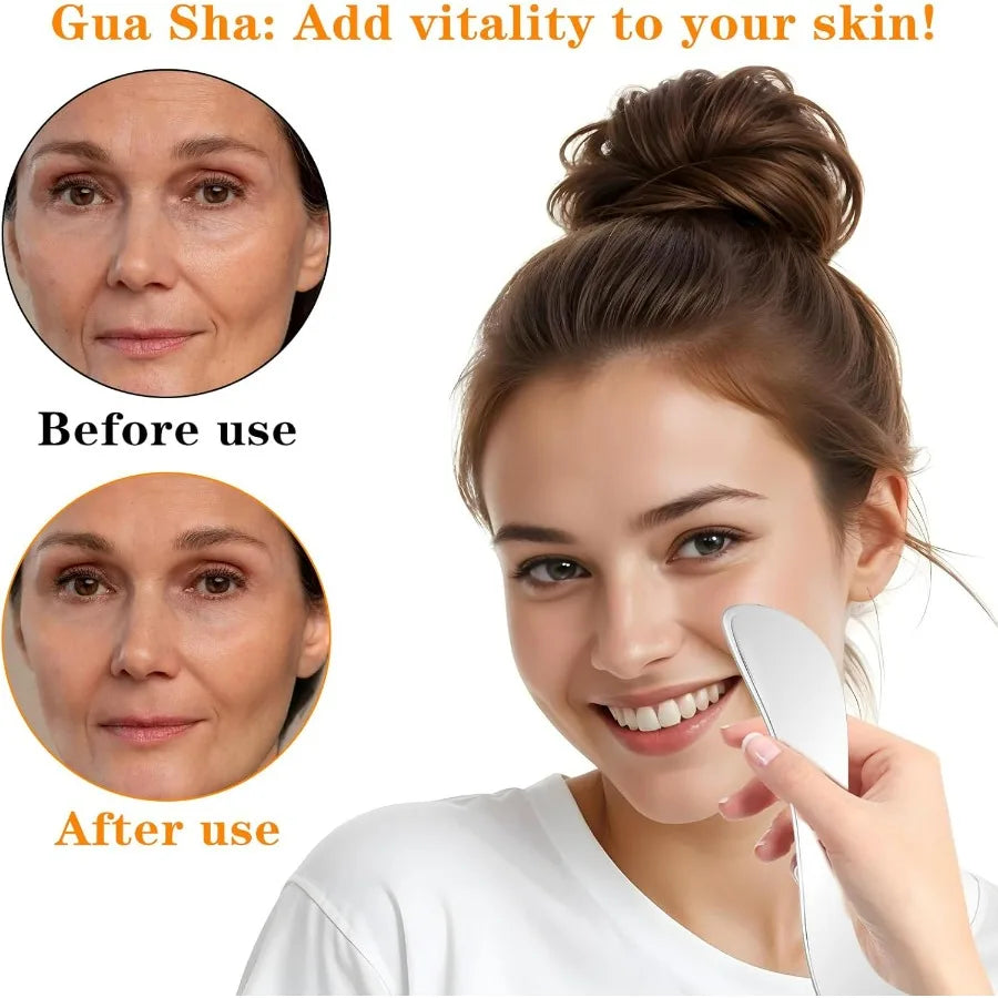 Stainless Steel Muscle Scraper, Gua Sha Tool for Myofascial Release & Recovery, Deep Tissue Massager for Back Neck Legs Beauty World Shop