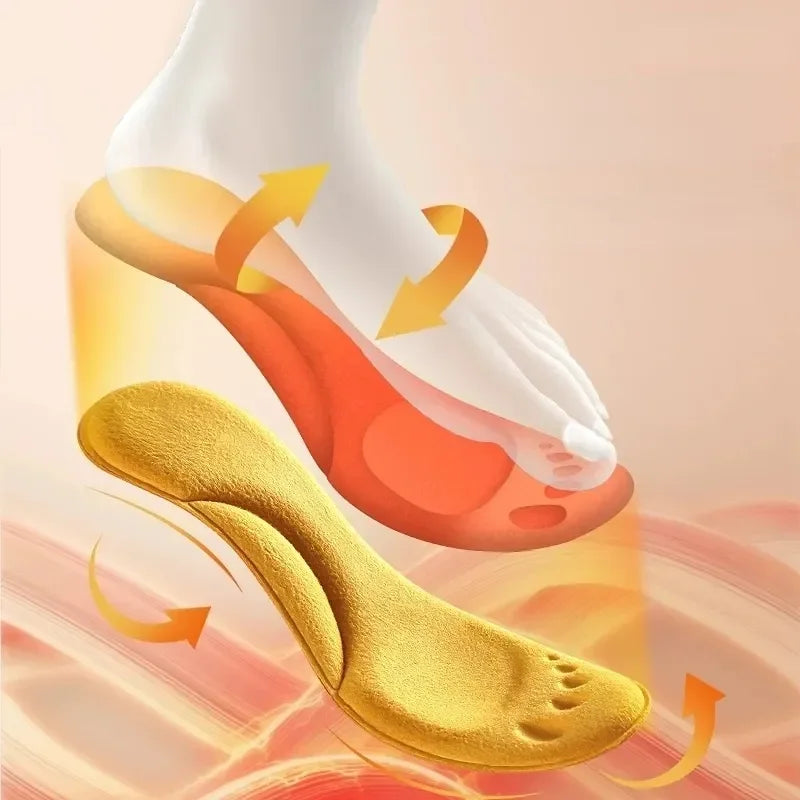 PU Feet Sole Soft Orthopedic Sport Insoles for Breathable Shock Absorption Running Shoes Pad for Men Women Arch Support Insole Beauty World Shop