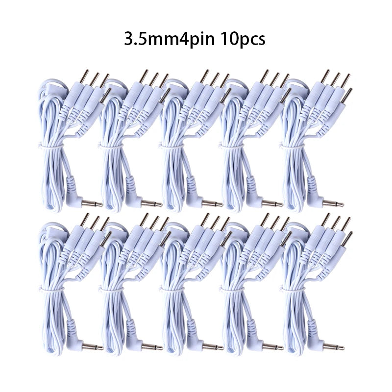 2/4 Pins Head 2.5/3.5mm Plug Type Electrode Cable Line Wire For Tens Acupuncture Electrical Nerve Muscle Stimulator Beauty World Shop