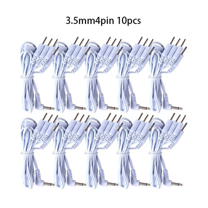 2/4 Pins Head 2.5/3.5mm Plug Type Electrode Cable Line Wire For Tens Acupuncture Electrical Nerve Muscle Stimulator Beauty World Shop