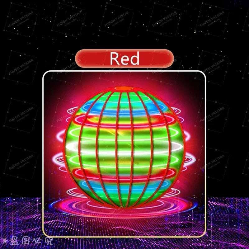 Flying Ball Children's Hand Controlled Color LED Cosmic Globe 360 ° Rotating Suspension Ball Suitable for Indoor and Outdoor Toy Beauty Fashion