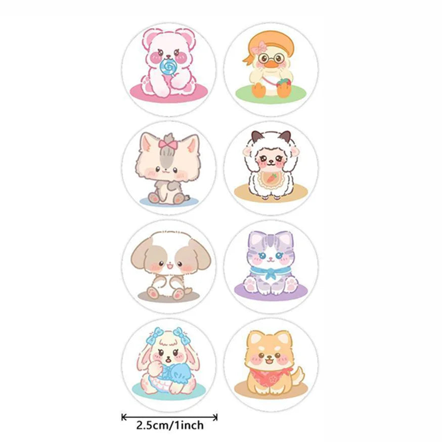 100-500pcs Cartoon Animal Stickers Teacher Reward Stickers for Kids, Party Decoration Sticker for School Classroom Home Beauty World Shop