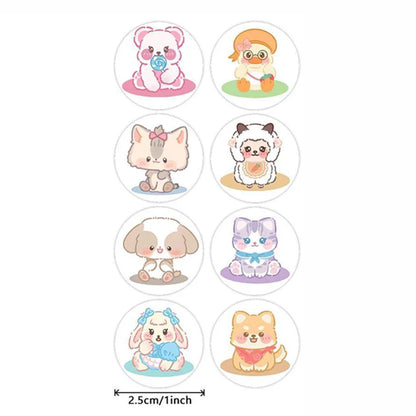100-500pcs Cartoon Animal Stickers Teacher Reward Stickers for Kids, Party Decoration Sticker for School Classroom Home Beauty World Shop