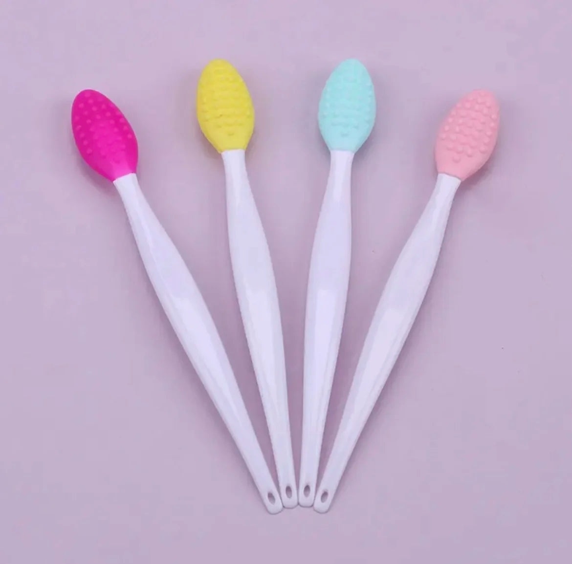 1PC/4PCS  Beauty Skin Care Wash Face Silicone Brush Exfoliating Nose Clean Blackhead Removal Brushes Tools With Replacement Head Beauty World Shop