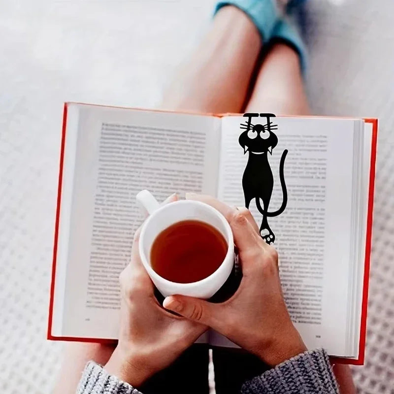 1-5PCS Kawaii Black Cat Bookmarks for Books 3D Plastic Stereo Animal Book Mark for Student Teacher's Gifts Creative Stationery Beauty World Shop