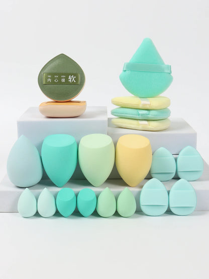20 Pcs Pink Makeup Sponge and Makeup Puff Set Suitable for Face Cream and Powder Concealer Powder Makeup Machine Beauty World Shop