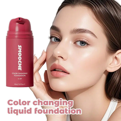 Smooche Original Concealer Facial Base Makeup Glycerin VitaminE Natural Herbal Liquid Foundation Brand Color Changing Foundation Beauty World Shop