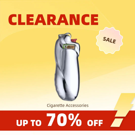 Clearance_Shiny Zinc Alloy Chromed Metal Shell For Small Bic Lighter J5 J25 No Lighter_Continuous updates Beauty World Shop
