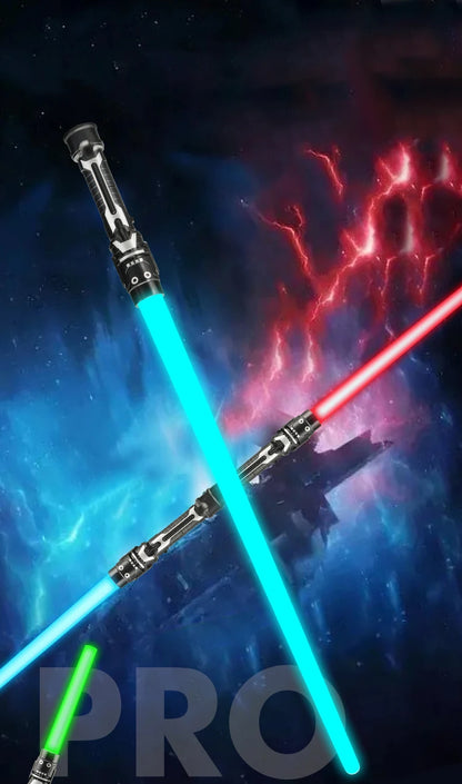 2-in-1 Lightsaber Telescopic Flash Sword Toy Red & Blue or 7 Colours for Kids Gift Party Favors Dress Up Rave Prop with Sound Beauty World Shop