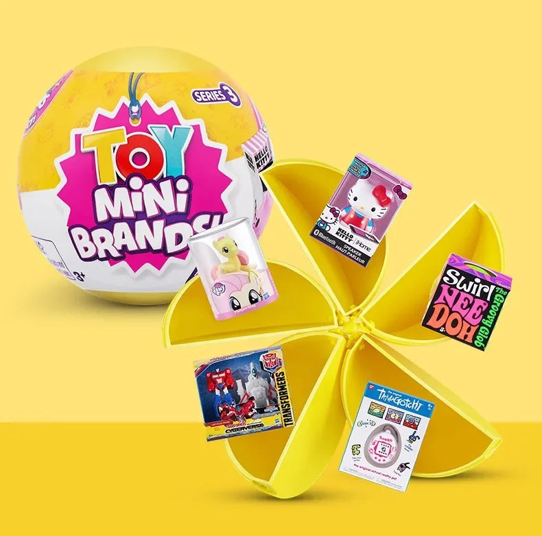 5 Surprise Ball Mini Brands Supermarket Shopping Scene Miniature Gashpon Capsule Toy Figurines Collection Kids Birthday Gifts Beauty World Shop