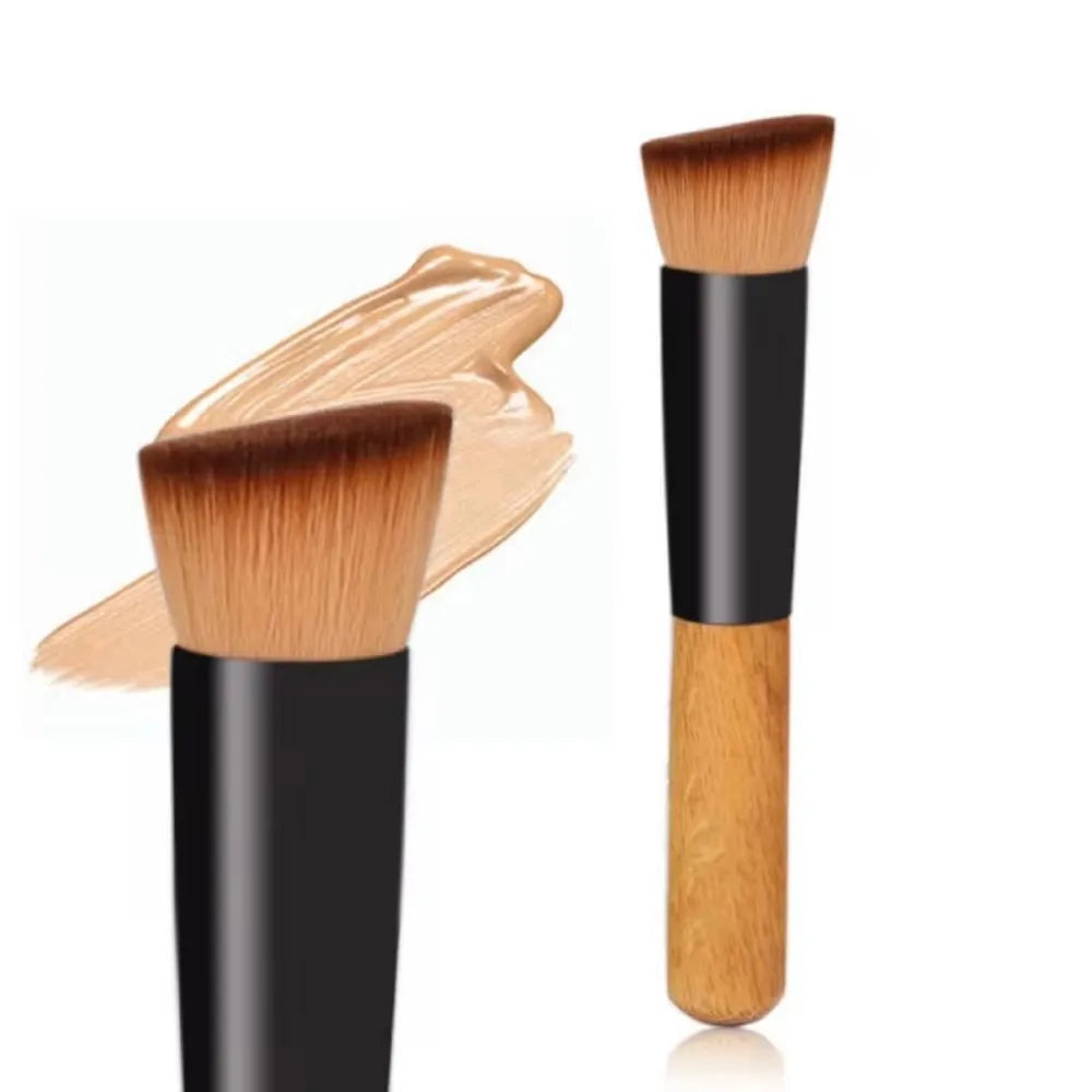 1Pc Foundation Makeup Brush Professional Cosmetic Beauty Make Up Tools Kabuki Powder Blush Foundation Flat Top Brush Beauty World Shop
