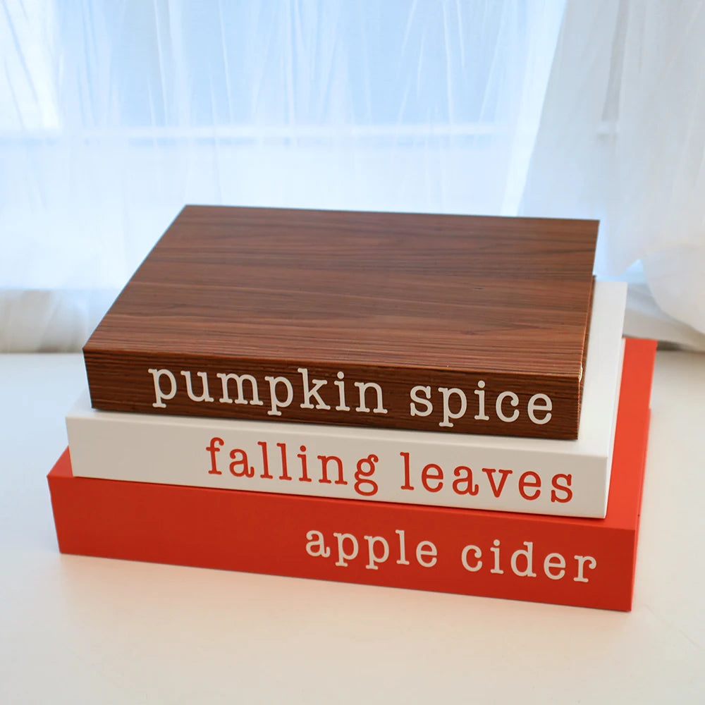 3Pcs Foldable Fashion Fake Books Living Room Decoration Designer Books Coffee Table Ornaments Club Hotel Room Villa Prop Books Beauty World Shop