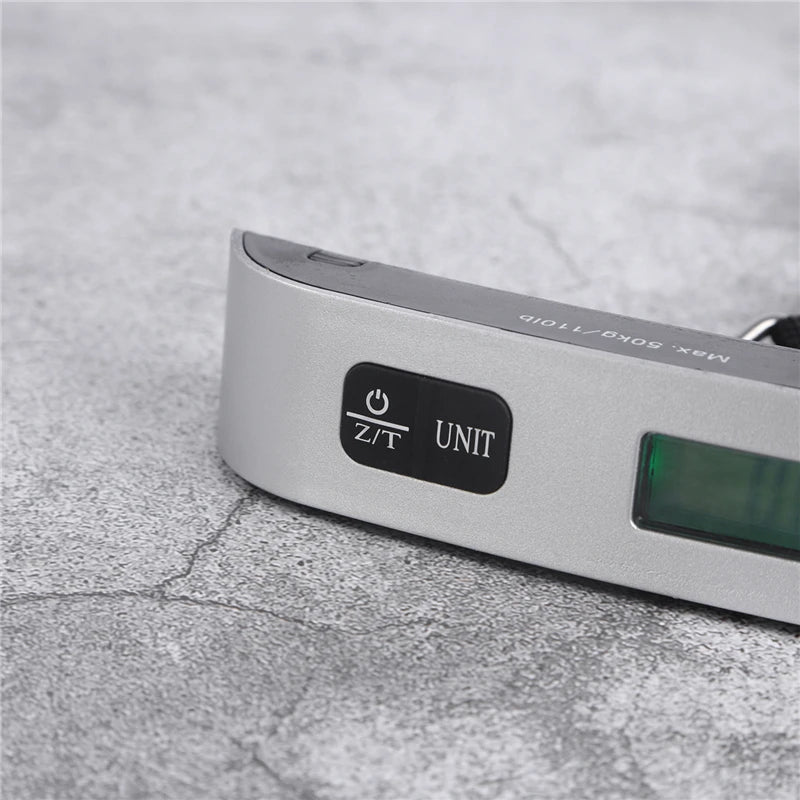 Portable Scale Digital LCD Display 110lb/50kg Electronic Luggage Hanging Suitcase Travel Weighs Baggage Bag Weight Balance Tools Beauty World Shop
