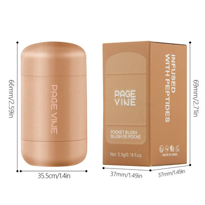 New Blush Stick 3-in-1 Cheek Lip Tinted Moistured Blush Stick Silky Brighten Blush Cream Blusher Cosmetics Tubes Matte Contour Beauty World Shop