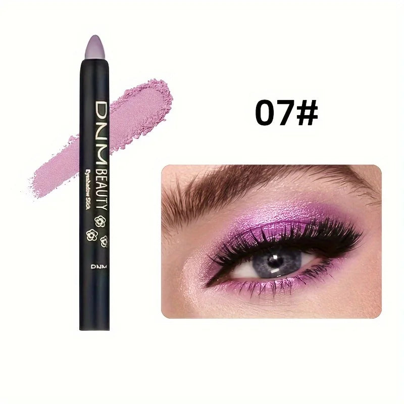 Shimmery Monochrome Eyeshadow Pencil - Waterproof, LongLasting Eye Makeup in Black, Blue, Pink, Purple, Fair - 9 ColorGlitter Ey Beauty Trend Shop