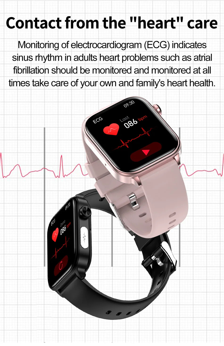 2025 New 24-Hour Health Monitoring Smart Watch Men Uric Acid Blood Lipids Heart Rate Bluetooth Call Smartwatch Women Beauty World Shop