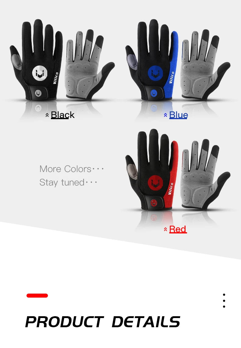 MTB Bike Sports Cycling Gloves Full Finger Men Women Running Fitness Gym Spring Summer Riding Motorcycle Gloves Beauty World Shop