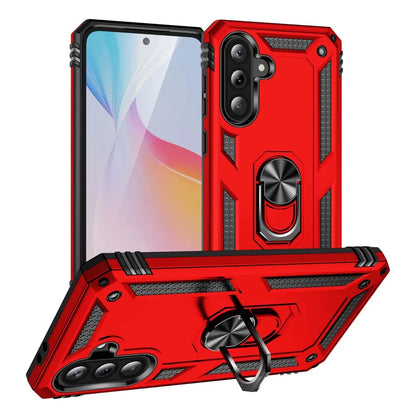 Shockproof Armor For Samsung Galaxy A56 A36 A26 5G Case Phone Case Ring Stand Bumper Silicone Phone Back Cover Beauty World Shop