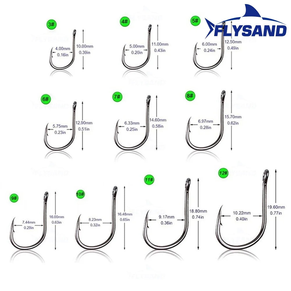 FLYSAND 100pcs/500pcs High Carbon Steel Fishing hooks Mixed Size Barbed jig hook Carp Fishing Jig Head Fly fishing Accessories Beauty World Shop