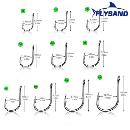 FLYSAND 100pcs/500pcs High Carbon Steel Fishing hooks Mixed Size Barbed jig hook Carp Fishing Jig Head Fly fishing Accessories Beauty World Shop