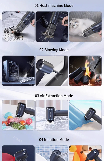 CENRR Car Vacuum Cleaner High Suction 210000PA Wireless Vacuum Cleaner Cordless Vacuum Cleaner High Pressure Cleaning Machine Beauty World Shop