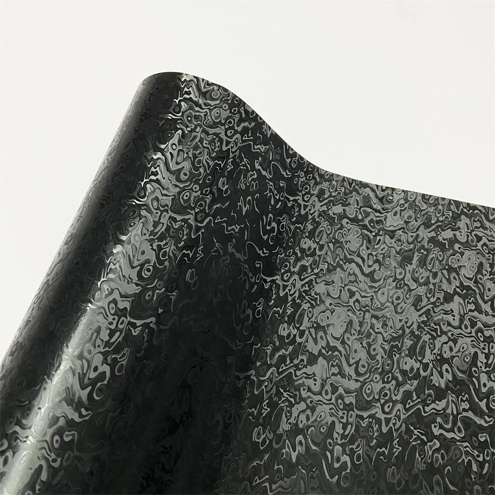 Premium Black Forged Carbon Fiber Vinyl Car Body Wrap Film For Vehicle Motorcycle Hex Cosmic Diamond Carbon Vinyl Protector Film Beauty World Shop