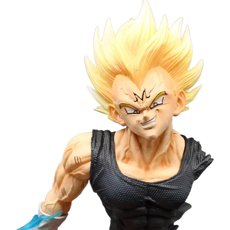 16.5cm Dragon Ball Majin Vegeta Bust Anime Action Figure Model Statue Collection Desktop Decoration Ornament Toys Boys Gifts Beauty World Shop