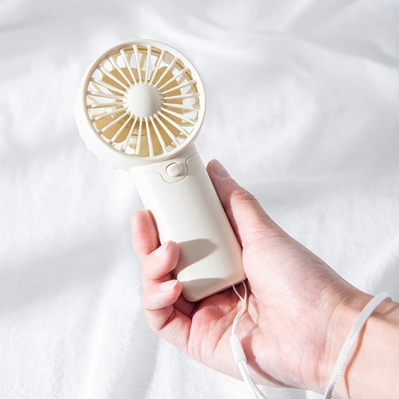 2025 Cute Mini Fan Portable Handheld Fan Lightweight Handy Fan Pocket Size Low Noise Small Electric Fan Student Gift Outdoor Fan Beauty World Shop
