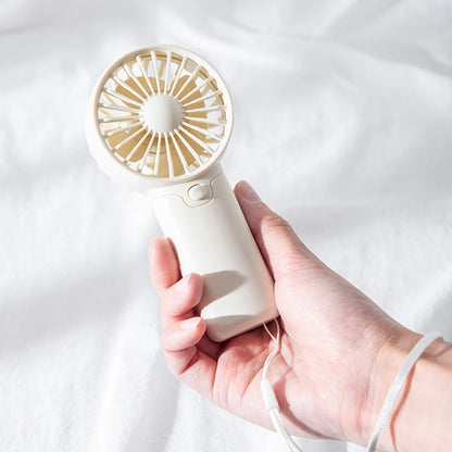2025 Cute Mini Fan Portable Handheld Fan Lightweight Handy Fan Pocket Size Low Noise Small Electric Fan Student Gift Outdoor Fan Beauty World Shop
