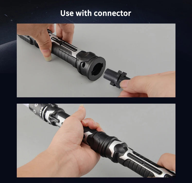 2-in-1 Lightsaber Telescopic Flash Sword Toy Red & Blue or 7 Colours for Kids Gift Party Favors Dress Up Rave Prop with Sound Beauty World Shop
