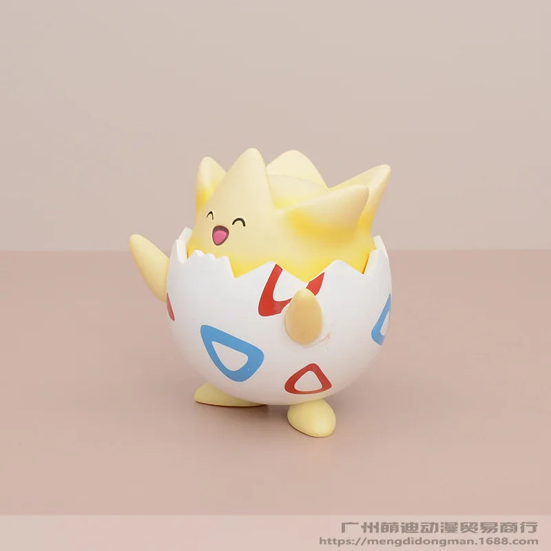 Kawaii Pokemon Happy Togepi Anime Figure Car Desktop Ornament Cute Model Doll Boys And Girls Toys Surprise Gift Collectible Beauty World Shop