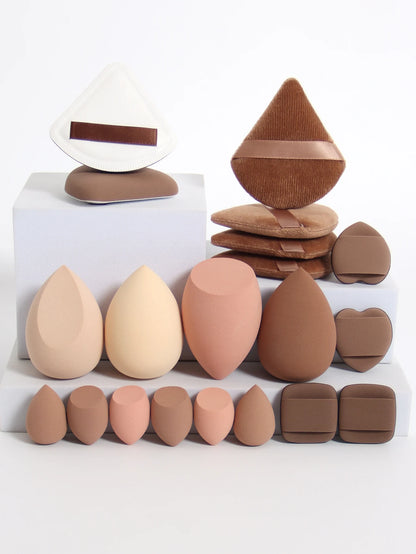 20 Pcs Pink Makeup Sponge and Makeup Puff Set Suitable for Face Cream and Powder Concealer Powder Makeup Machine Beauty World Shop