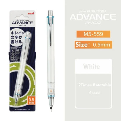 Japan UNI KURA TOGA Mechanical Pencil 0.5mm Automatic Rotation Drawing Special Pencil M5-559 Stationery Cute School Supplies Beauty World Shop