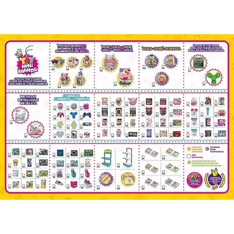 Disney 5 Surprise Capsule Toys Mini Brands Series 3 Mystery Blind Box Fashion Surprise Ball Cartoon Figures Collectible Toys Beauty World Shop