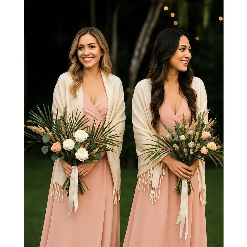 Soft Silky  Scarf for Women – Shawl Wrap for Evening Dresses, Bridesmaids, Weddings & Everyday Wear Beauty World Shop
