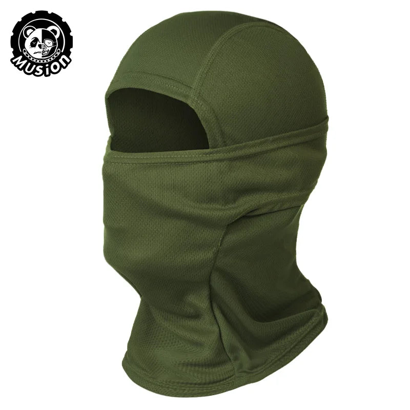 MusionTactical Balaclava Full Face Mask Quick-dryHiking Cycling Camping Hunting AirsoftHood Cap Bike Head Cover Summer Men Women Beauty World Shop