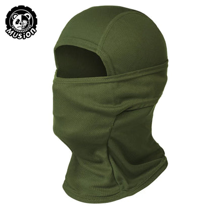 MusionTactical Balaclava Full Face Mask Quick-dryHiking Cycling Camping Hunting AirsoftHood Cap Bike Head Cover Summer Men Women Beauty World Shop