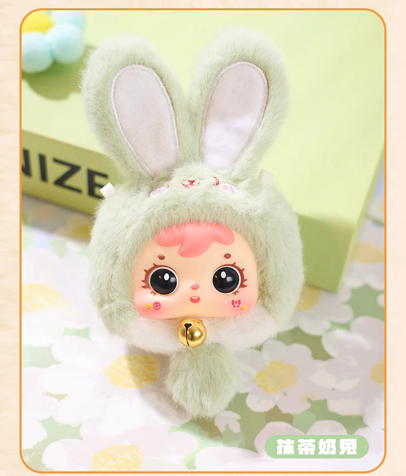 Samuel Mini Wealth Rabbit Blind Box Series Plush Toys Kawaii Backpack Doll Pendant Desktop Ornament Mystery Box Peripheral Gifts Beauty World Shop